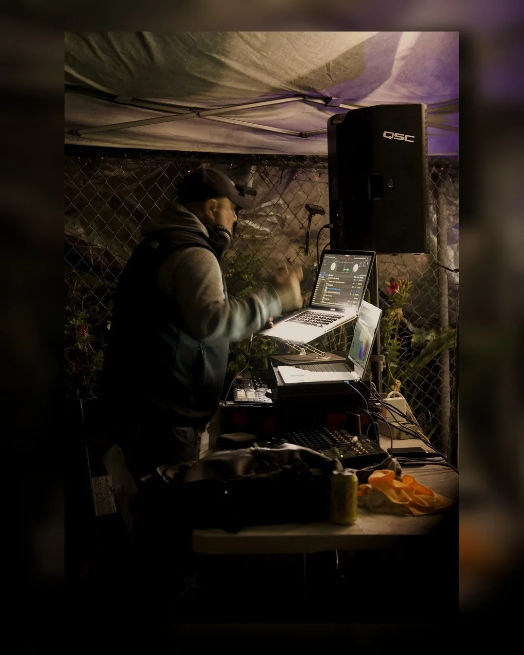 DJ Junny performing at a real event